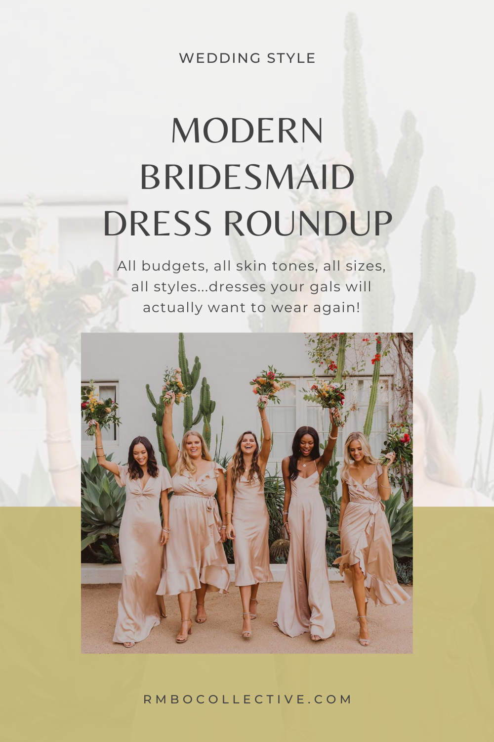 A roundup of Modern Bridesmaid Dresses for all budgets